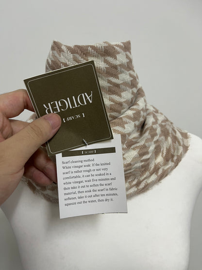 ADTIGER Houndstooth Scarfs Retro Fashion Textured Item for Autumn & Winter Outfits