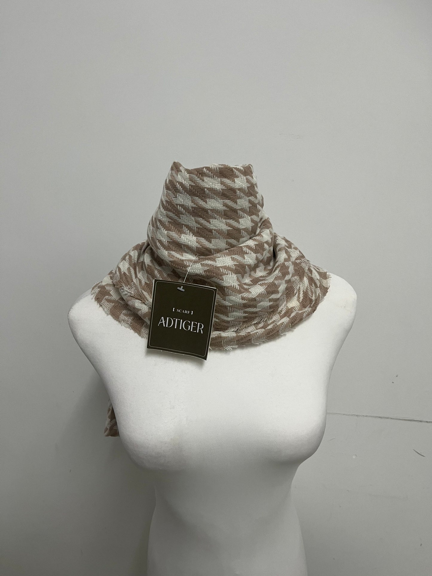 ADTIGER Houndstooth Scarfs Retro Fashion Textured Item for Autumn & Winter Outfits