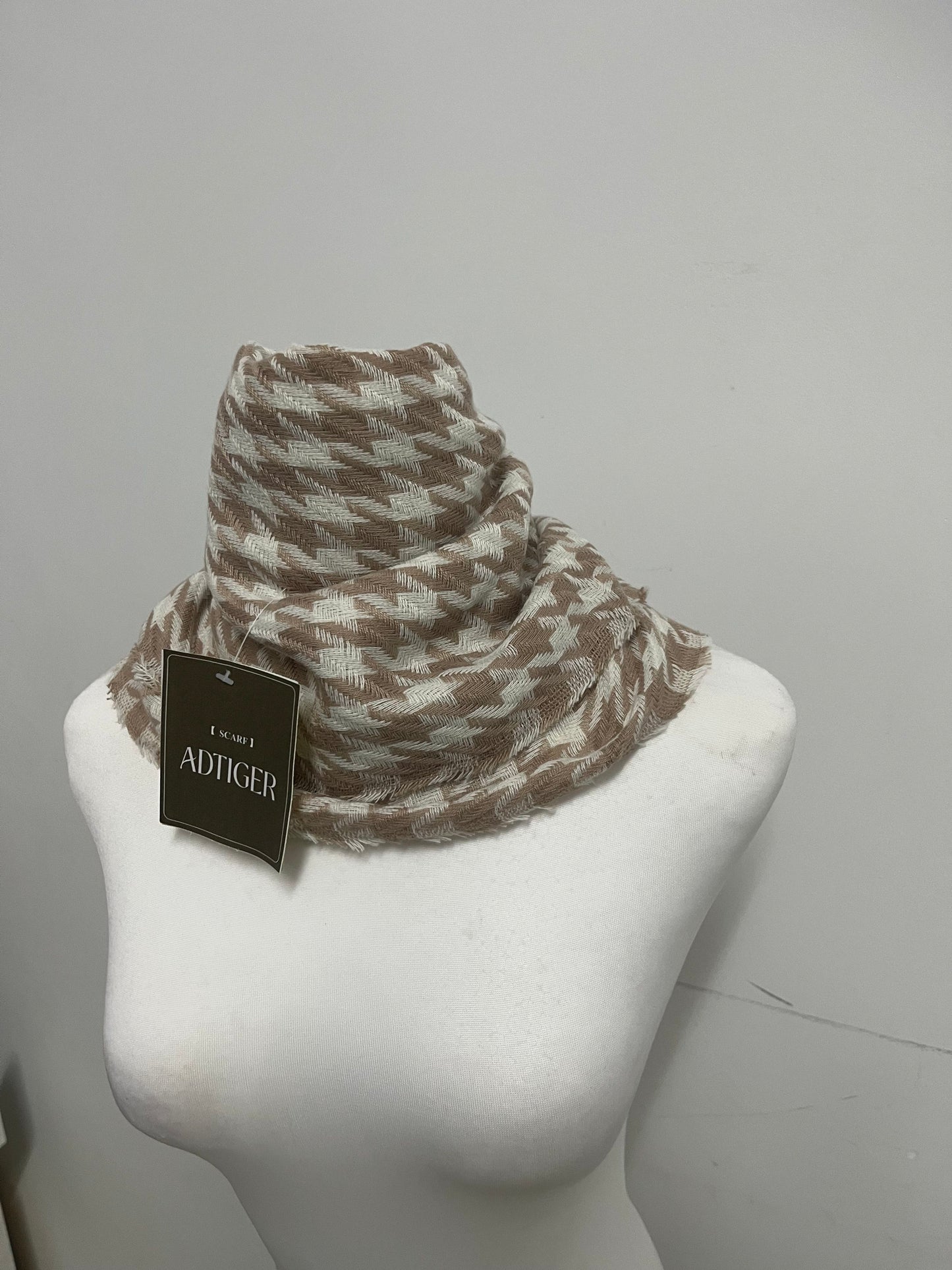 ADTIGER Houndstooth Scarfs Retro Fashion Textured Item for Autumn & Winter Outfits