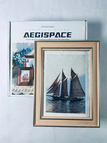 AEGISPACE Picture Frame, 16" x 20" matted to 8" x 10", Gold