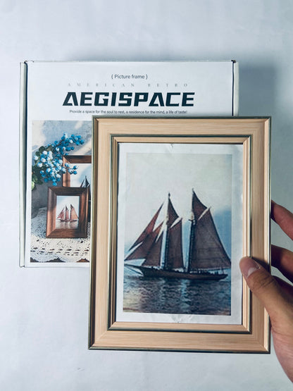 AEGISPACE Picture Frame, 16" x 20" matted to 8" x 10", Gold