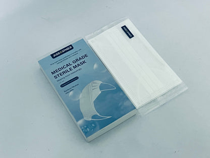  AGECIPHER Disposable Face Mask, 8 PCS White Masks, 3 Ply Protection Face Masks