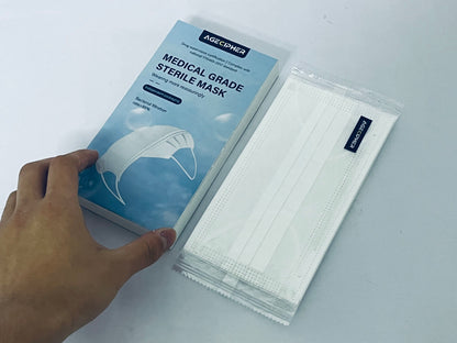  AGECIPHER Disposable Face Mask, 8 PCS White Masks, 3 Ply Protection Face Masks