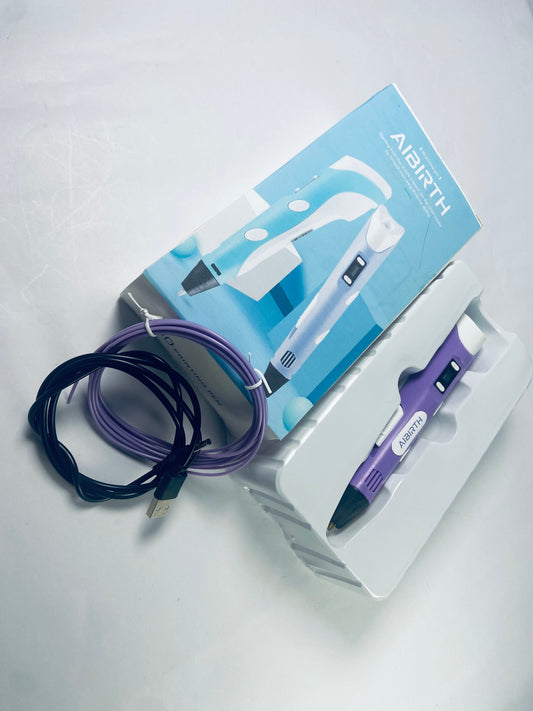 AIBIRTH 3D Printing Pen with Display - Includes 3D Pen, 1 Starter Colors of PLA Filament and Power Cable