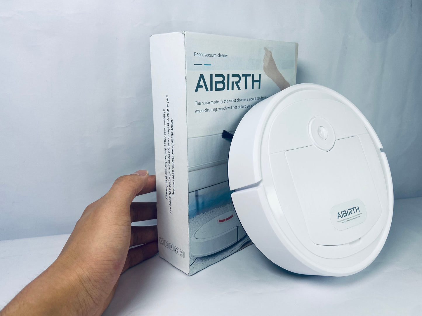 AIBIRTH Electric Cordless Sweepers Vacuum Cleaner,Strong Suction,Slim,Low Noise,Automatic Self-Charging