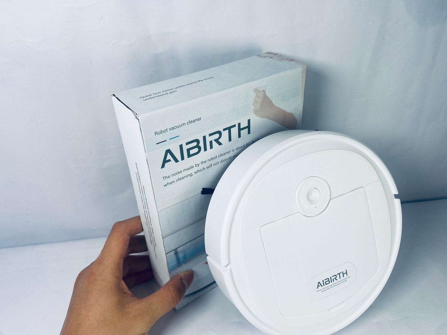 AIBIRTH Electric Cordless Sweepers Vacuum Cleaner,Strong Suction,Slim,Low Noise,Automatic Self-Charging