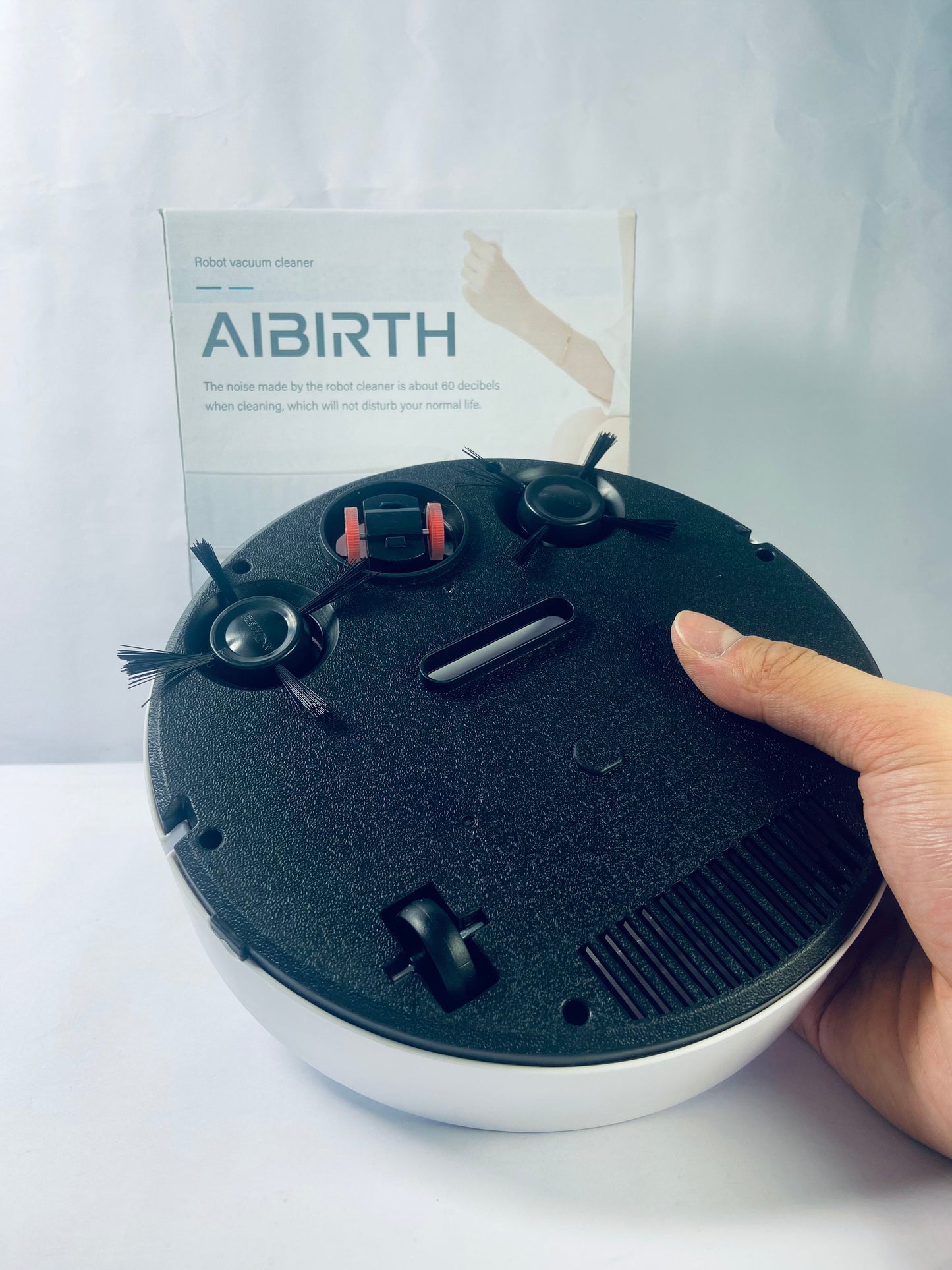 AIBIRTH Electric Cordless Sweepers Vacuum Cleaner,Strong Suction,Slim,Low Noise,Automatic Self-Charging