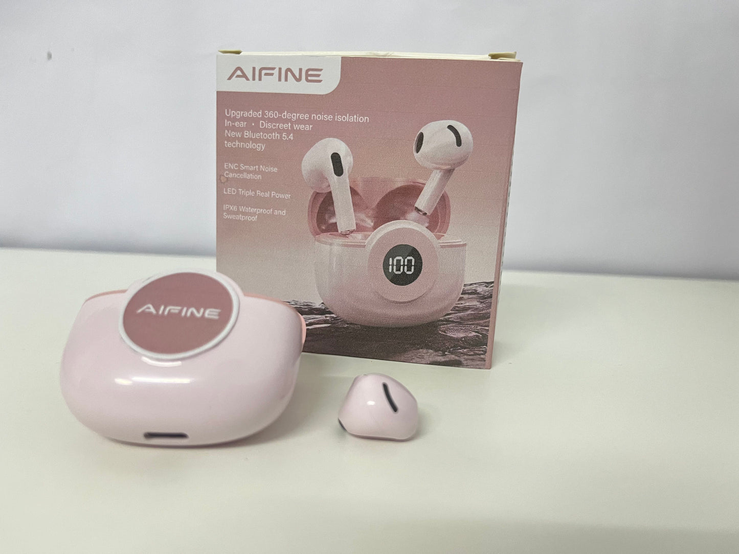 AIFINE True Wireless Earbuds: Premium Sound with Stylish Design Brand & Design