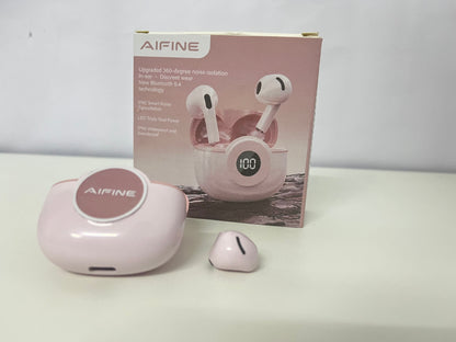 AIFINE True Wireless Earbuds: Premium Sound with Stylish Design Brand & Design