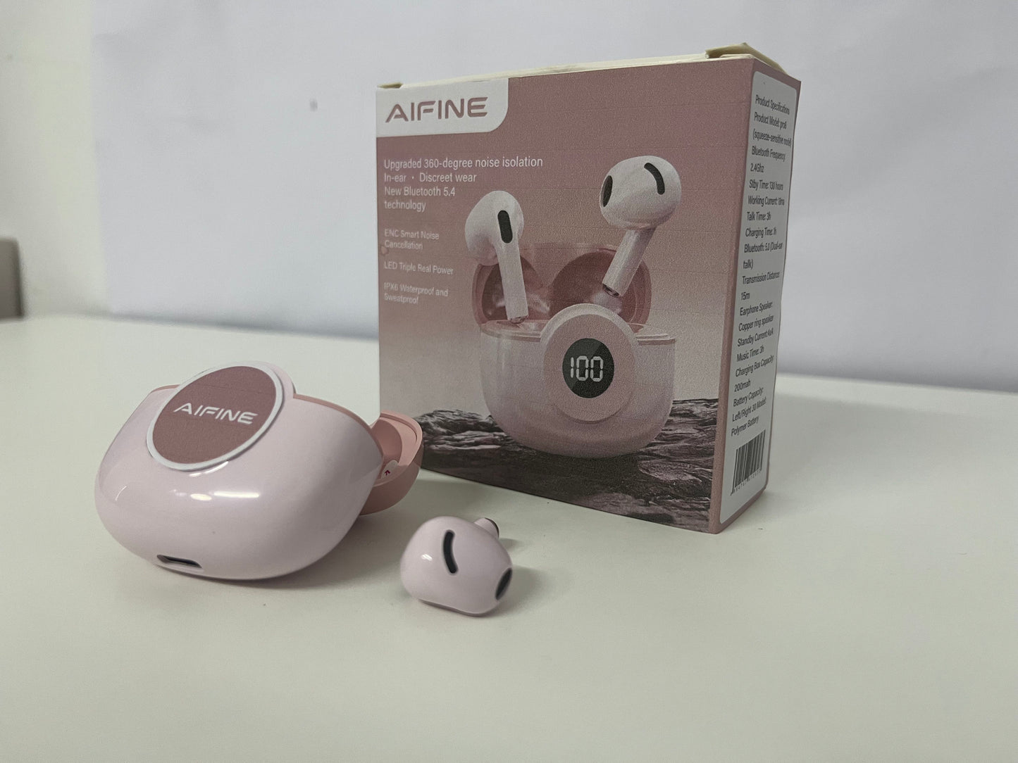 AIFINE True Wireless Earbuds: Premium Sound with Stylish Design Brand & Design