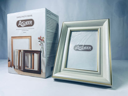 AISDEER Farmhouse Rustic Picture Frame Sets Distressed Farmhouse Plastic Frame with HD plastic cover for Wall Mount or Tabletop Display