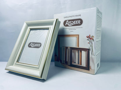 AISDEER Farmhouse Rustic Picture Frame Sets Distressed Farmhouse Plastic Frame with HD plastic cover for Wall Mount or Tabletop Display