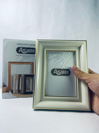 AISDEER Farmhouse Rustic Picture Frame Sets Distressed Farmhouse Plastic Frame with HD plastic cover for Wall Mount or Tabletop Display