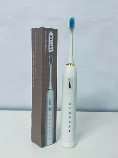 ALLBB White Electrical toothbrushes- Multi-Cleaning Mode Sonic Brush with IPX7 Waterproof & Smart Reminder