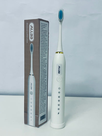 ALLBB White Electrical toothbrushes- Multi-Cleaning Mode Sonic Brush with IPX7 Waterproof & Smart Reminder
