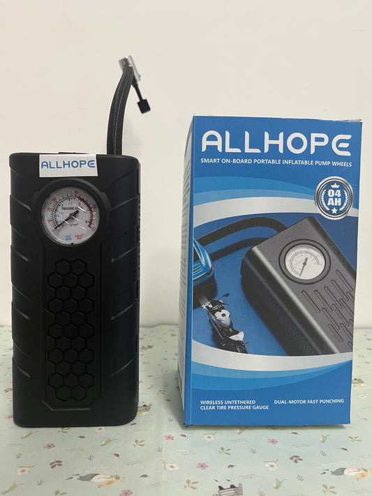 ALLHOPE Tire Inflator Portable Air Compressor, 180PSI Portable Air Compressor with 25000mAh Battery, 3X Faster Inflation Cordless Air Pump for Car, Motorcycle, Bicycle, Ball
