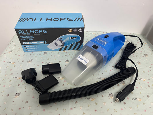 ALLHOPE Handheld Vacuum Cordless Rechargeable 3-in-1, USB Charge, Car Vacuum with LED, HEPA Filter, 1.65LBs Lightweight Vacuum Cleaner for Dust, Pet Hair
