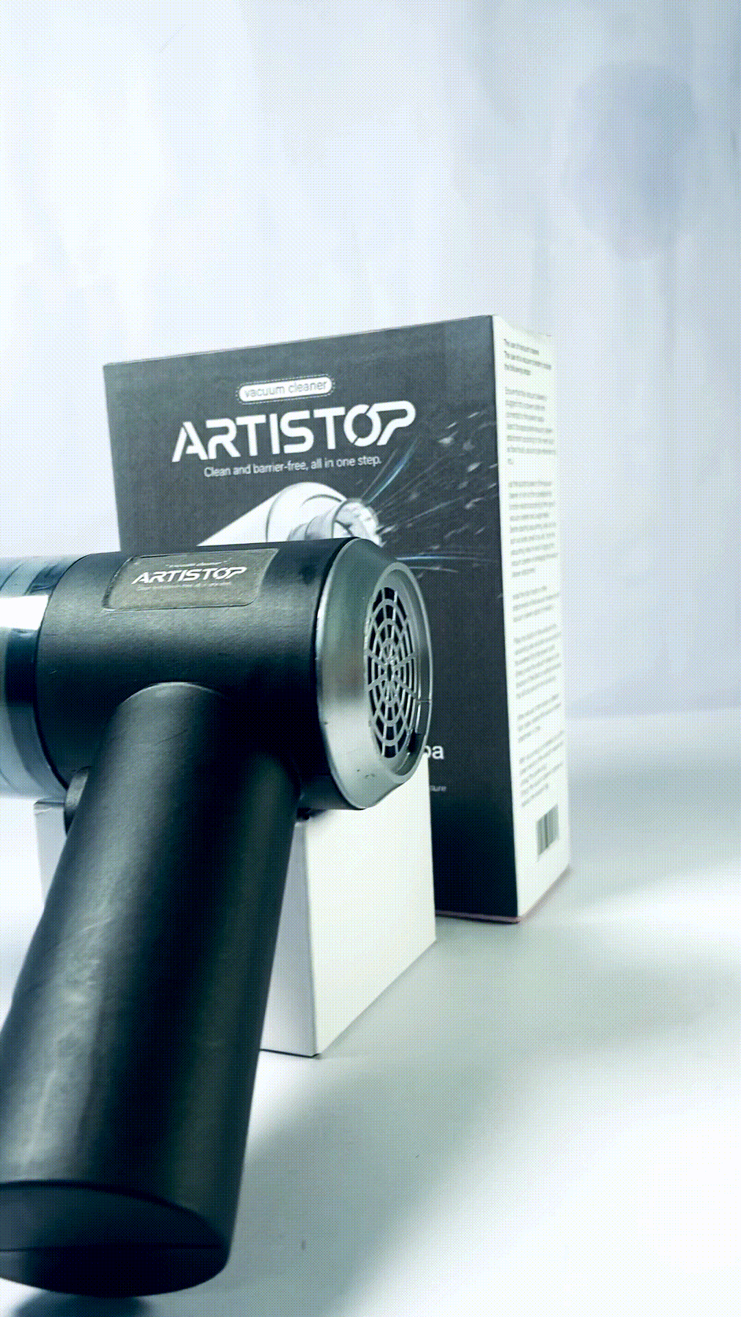 ARTISTOP Handheld Vacuum Cleaner, 6000Pa Vacuum Cleaner and Air Duster, 120W High Power Hand Held Vacuum with LED Light and Multi-Nozzles for Car, Home, Office, Pet
