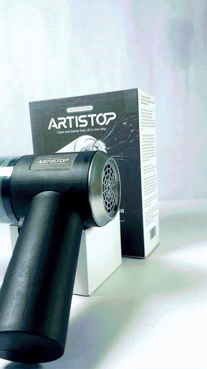 ARTISTOP Handheld Vacuum Cleaner, 6000Pa Vacuum Cleaner and Air Duster, 120W High Power Hand Held Vacuum with LED Light and Multi-Nozzles for Car, Home, Office, Pet