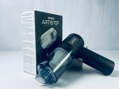 ARTISTOP Handheld Vacuum Cleaner, 6000Pa Vacuum Cleaner and Air Duster, 120W High Power Hand Held Vacuum with LED Light and Multi-Nozzles for Car, Home, Office, Pet