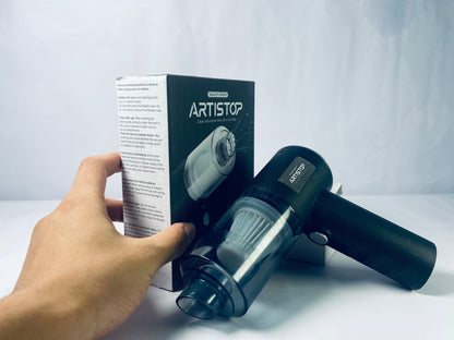 ARTISTOP Handheld Vacuum Cleaner, 6000Pa Vacuum Cleaner and Air Duster, 120W High Power Hand Held Vacuum with LED Light and Multi-Nozzles for Car, Home, Office, Pet