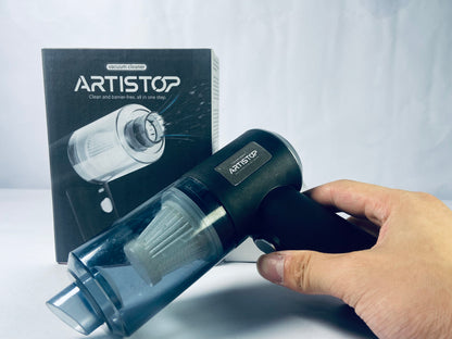 ARTISTOP Handheld Vacuum Cleaner, 6000Pa Vacuum Cleaner and Air Duster, 120W High Power Hand Held Vacuum with LED Light and Multi-Nozzles for Car, Home, Office, Pet