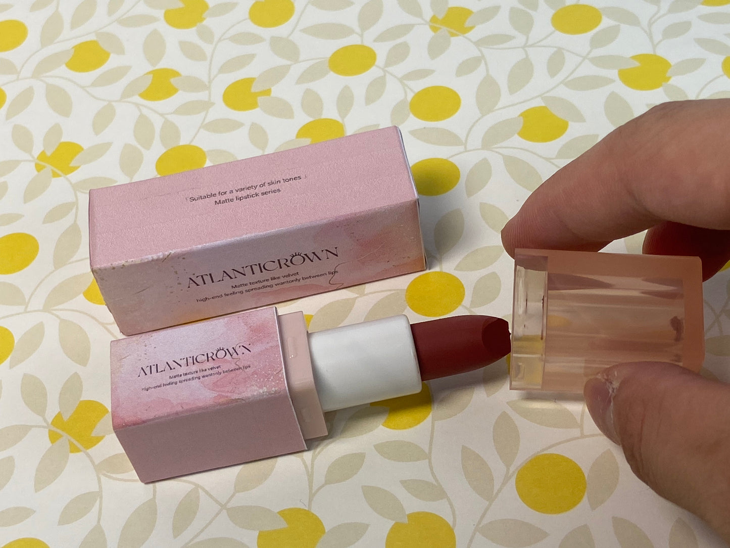 ATLANTICROWN Lipsticks Nude Veil Lipstick – Soft Matte Finish, Nude Shades for Daily Wear – Lightweight, Buildable Color – Long-Lasting Lipstick 04# PINK COCO
