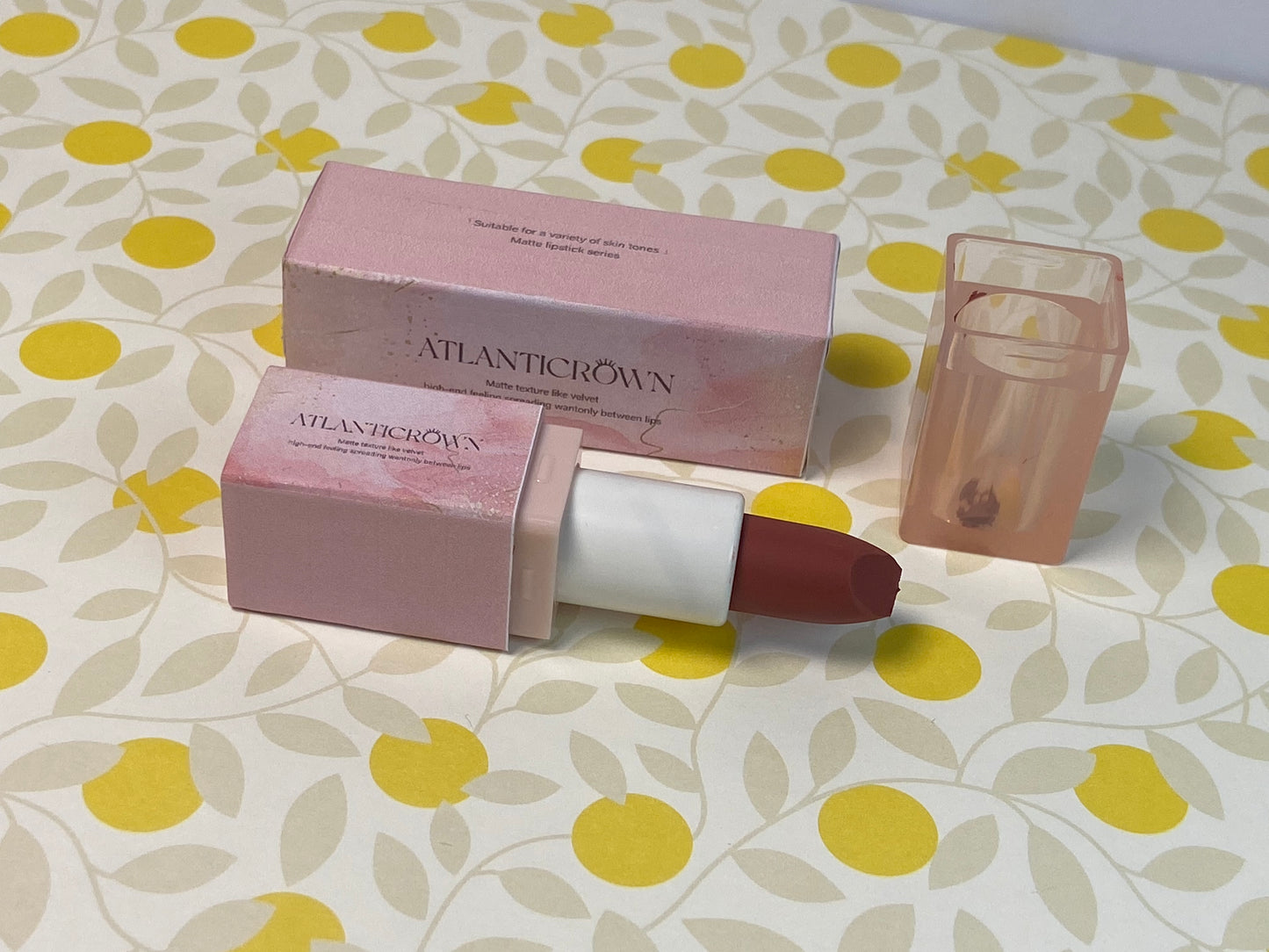 ATLANTICROWN Lipsticks Nude Veil Lipstick – Soft Matte Finish, Nude Shades for Daily Wear – Lightweight, Buildable Color – Long-Lasting Lipstick 04# PINK COCO
