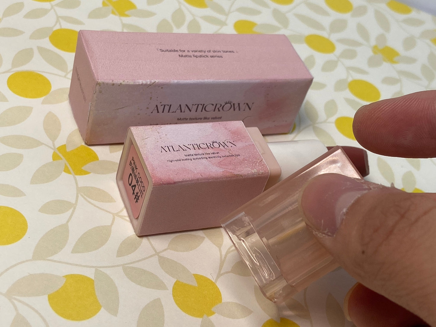 ATLANTICROWN Lipsticks Nude Veil Lipstick – Soft Matte Finish, Nude Shades for Daily Wear – Lightweight, Buildable Color – Long-Lasting Lipstick 04# PINK COCO