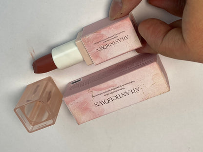 ATLANTICROWN Lipsticks Nude Veil Lipstick – Soft Matte Finish, Nude Shades for Daily Wear – Lightweight, Buildable Color – Long-Lasting Lipstick 04# PINK COCO