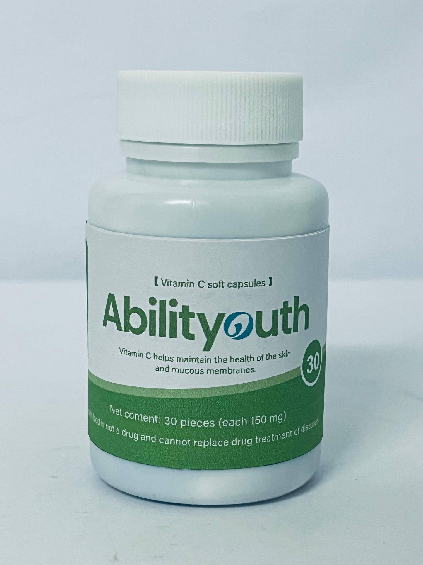 Abilityouth Vitamin C with Rose, 30 Capsules - Vitamin C 4，500mg, Rose HIPS 150mg, Premium, Non-GMO, Gluten Free Supplement