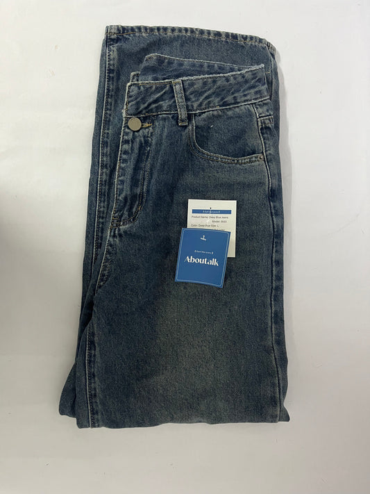 Aboutalk Denim pants Straight - Leg Jeans: The Perfect Blend of Classic and Comfort