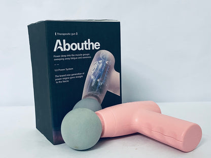 Abouthe Mini Massage Gun-Pink,Massage apparatus ,Muscle Deep Tissue Massager Gun,Handheld Percussion Massager,Portable Quiet Massage Gun with Carry Case for Home Office Gym Motehr Day Gifts