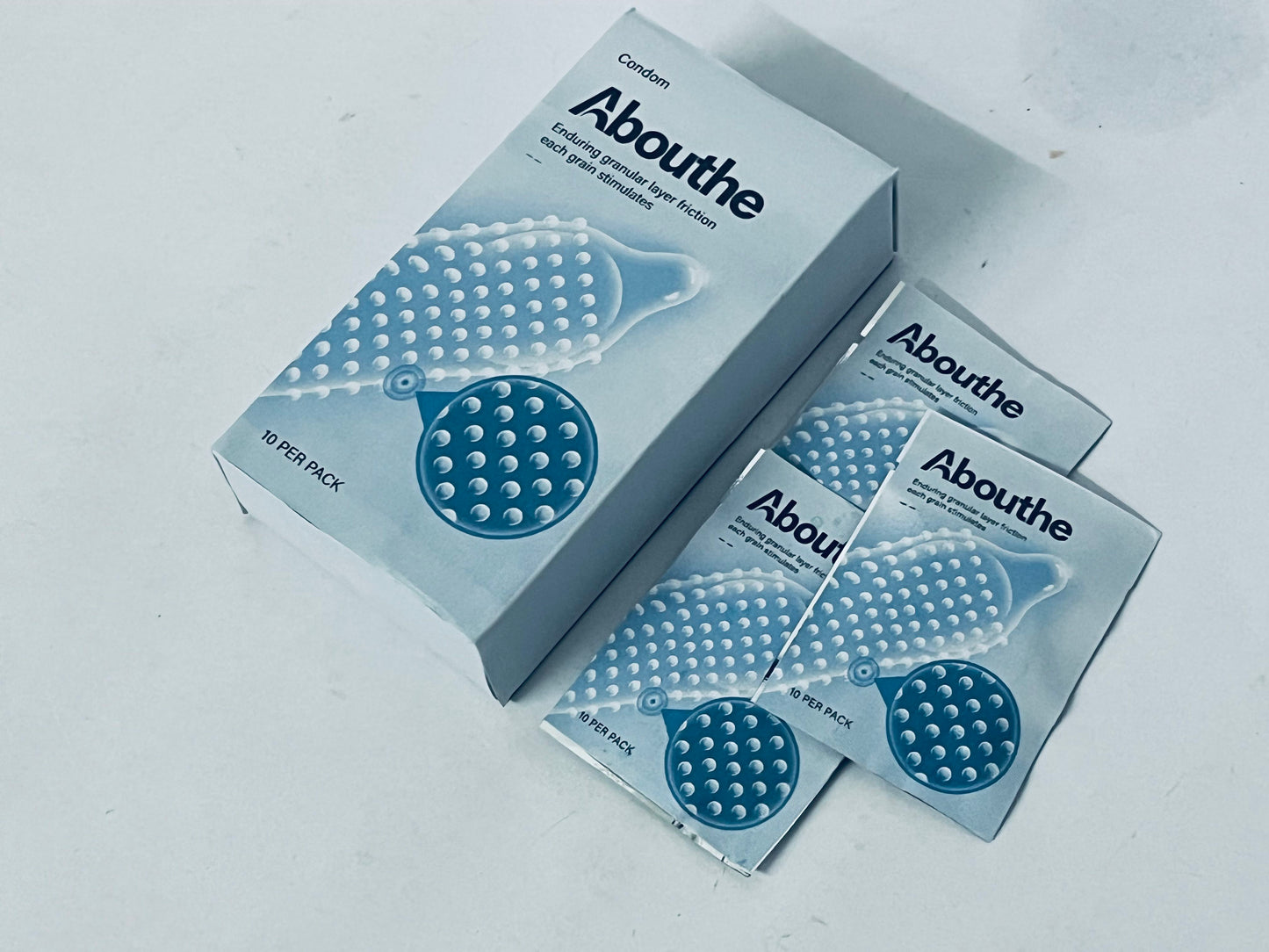 Abouthe Regular Ultra Thin Natural Condoms Made from Rubber Latex - Hypoallergenic Silicone Lubricated for Sensitive Skin - Vegan Organic Condoms - 10 Count