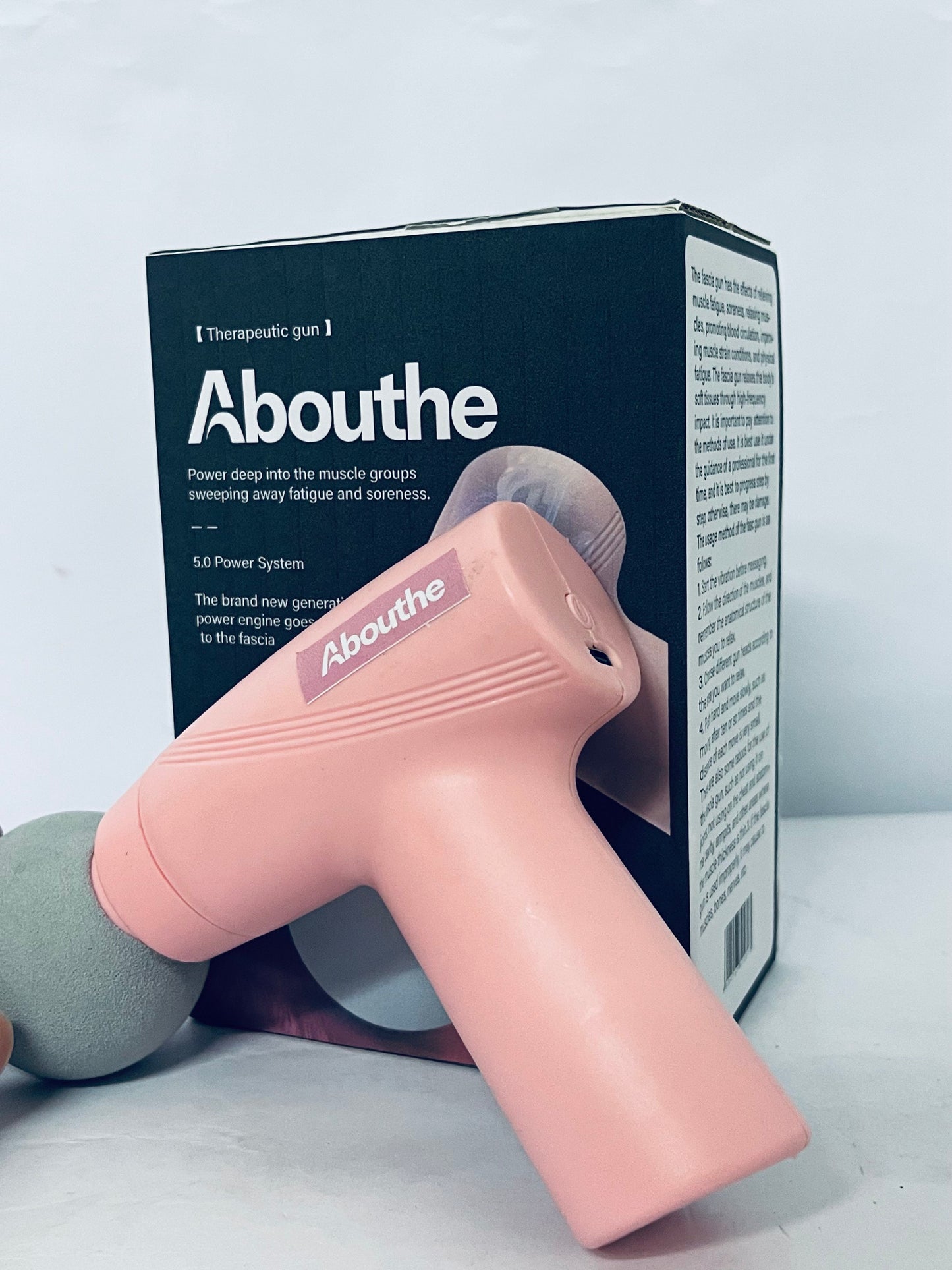 Abouthe Mini Massage Gun-Pink,Massage apparatus ,Muscle Deep Tissue Massager Gun,Handheld Percussion Massager,Portable Quiet Massage Gun with Carry Case for Home Office Gym Motehr Day Gifts