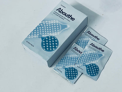 Abouthe Regular Ultra Thin Natural Condoms Made from Rubber Latex - Hypoallergenic Silicone Lubricated for Sensitive Skin - Vegan Organic Condoms - 10 Count