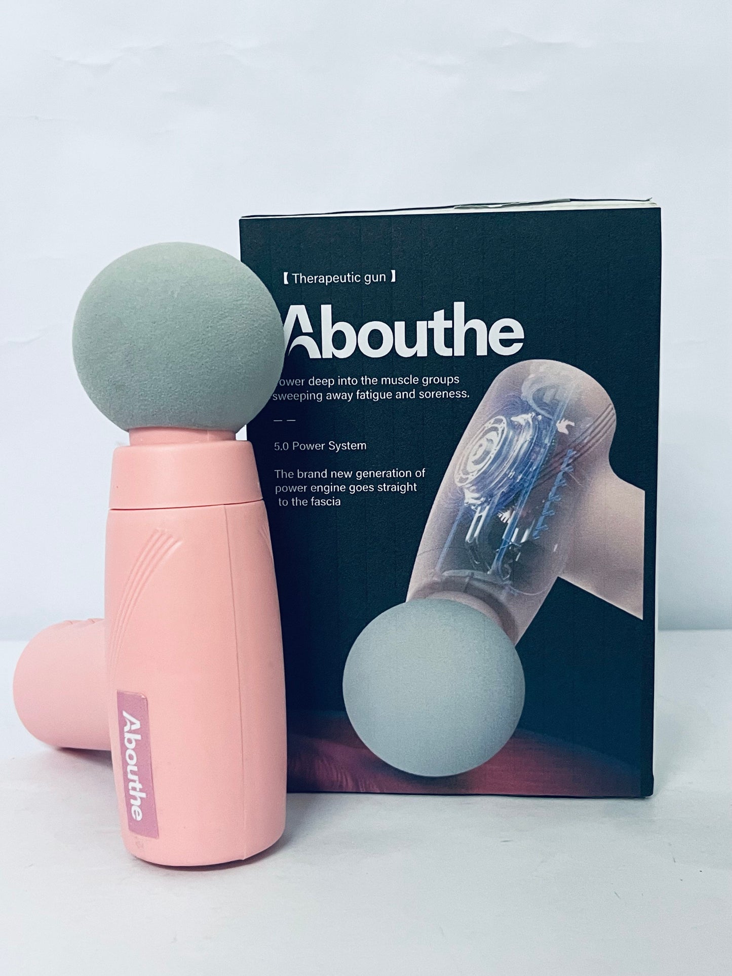 Abouthe Mini Massage Gun-Pink,Massage apparatus ,Muscle Deep Tissue Massager Gun,Handheld Percussion Massager,Portable Quiet Massage Gun with Carry Case for Home Office Gym Motehr Day Gifts