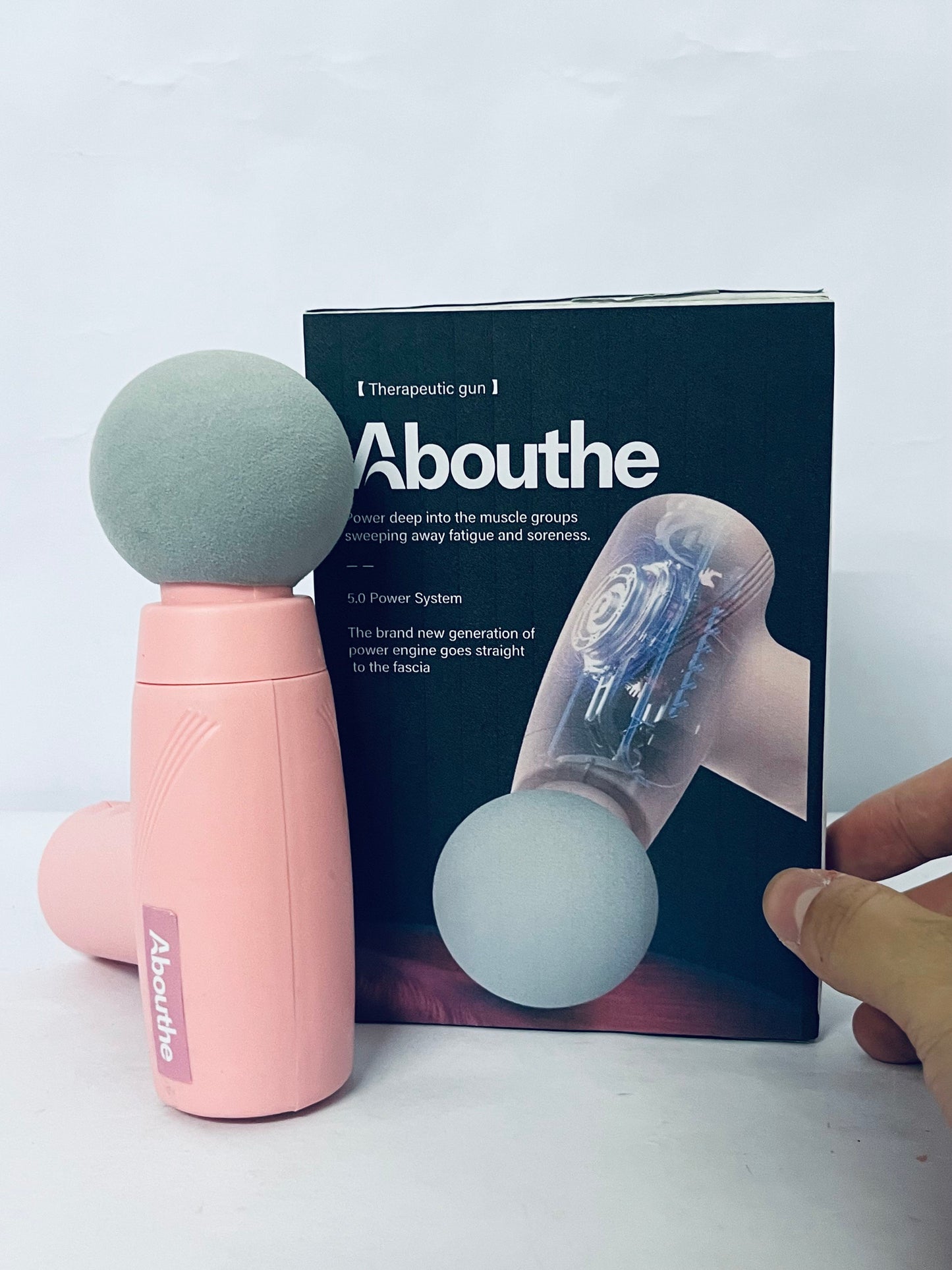 Abouthe Mini Massage Gun-Pink,Massage apparatus ,Muscle Deep Tissue Massager Gun,Handheld Percussion Massager,Portable Quiet Massage Gun with Carry Case for Home Office Gym Motehr Day Gifts