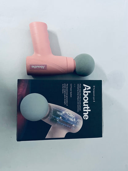 Abouthe Mini Massage Gun-Pink,Massage apparatus ,Muscle Deep Tissue Massager Gun,Handheld Percussion Massager,Portable Quiet Massage Gun with Carry Case for Home Office Gym Motehr Day Gifts