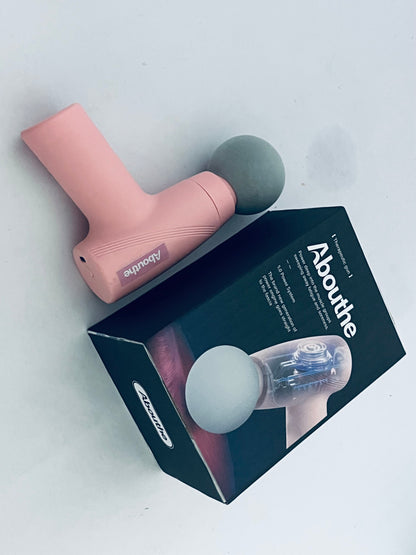 Abouthe Mini Massage Gun-Pink,Massage apparatus ,Muscle Deep Tissue Massager Gun,Handheld Percussion Massager,Portable Quiet Massage Gun with Carry Case for Home Office Gym Motehr Day Gifts