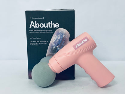 Abouthe Mini Massage Gun-Pink,Massage apparatus ,Muscle Deep Tissue Massager Gun,Handheld Percussion Massager,Portable Quiet Massage Gun with Carry Case for Home Office Gym Motehr Day Gifts