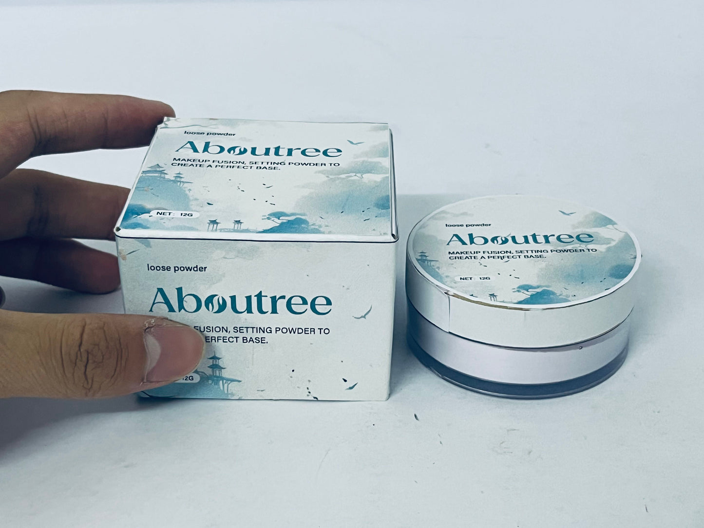 Aboutree Loose face powder Drying Powder Setting Powder, Soft Finishing Powder - Lightweight Oil Control, Long Lasting,  (Natural, Normal)