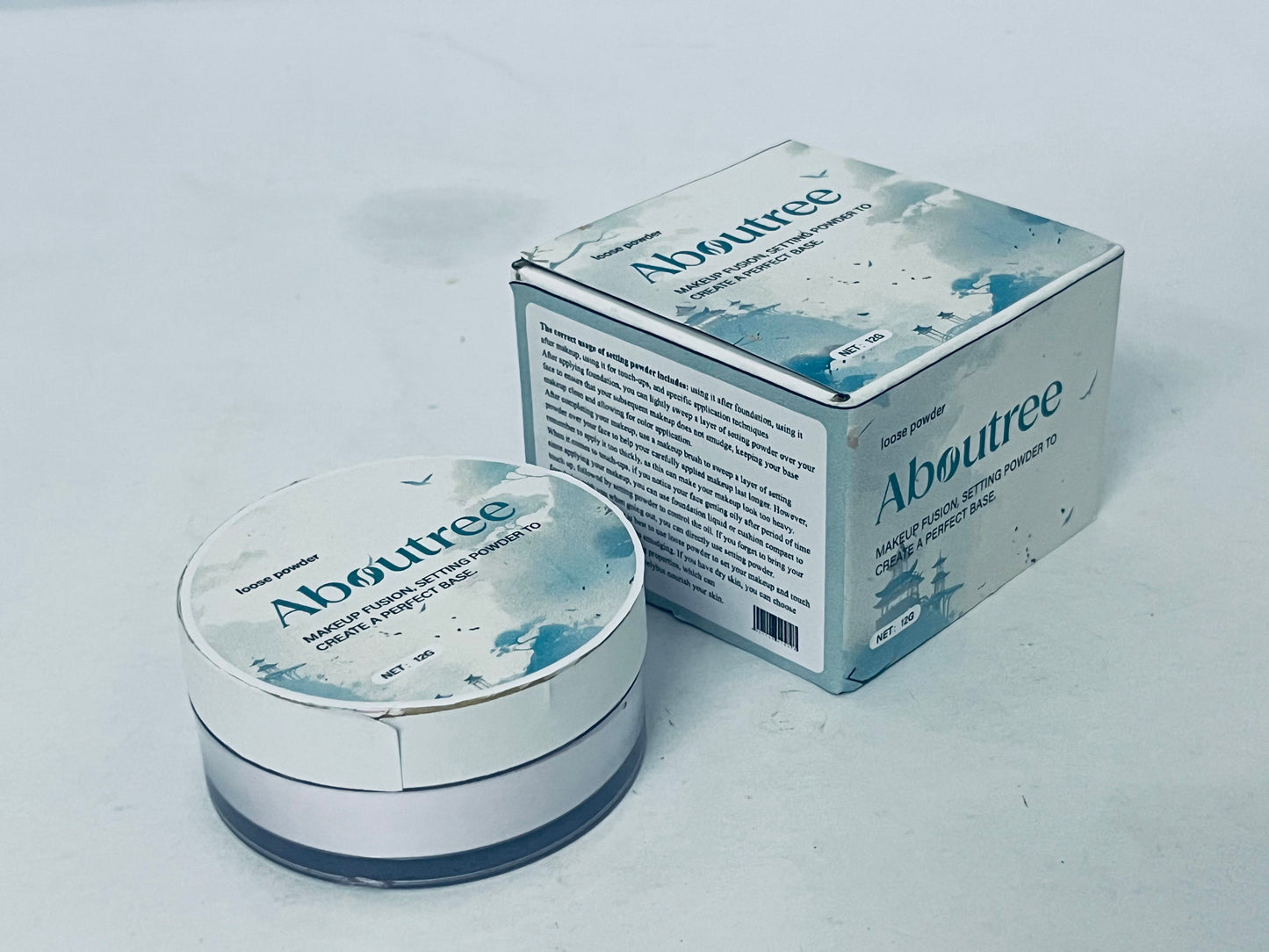 Aboutree Loose face powder Drying Powder Setting Powder, Soft Finishing Powder - Lightweight Oil Control, Long Lasting,  (Natural, Normal)