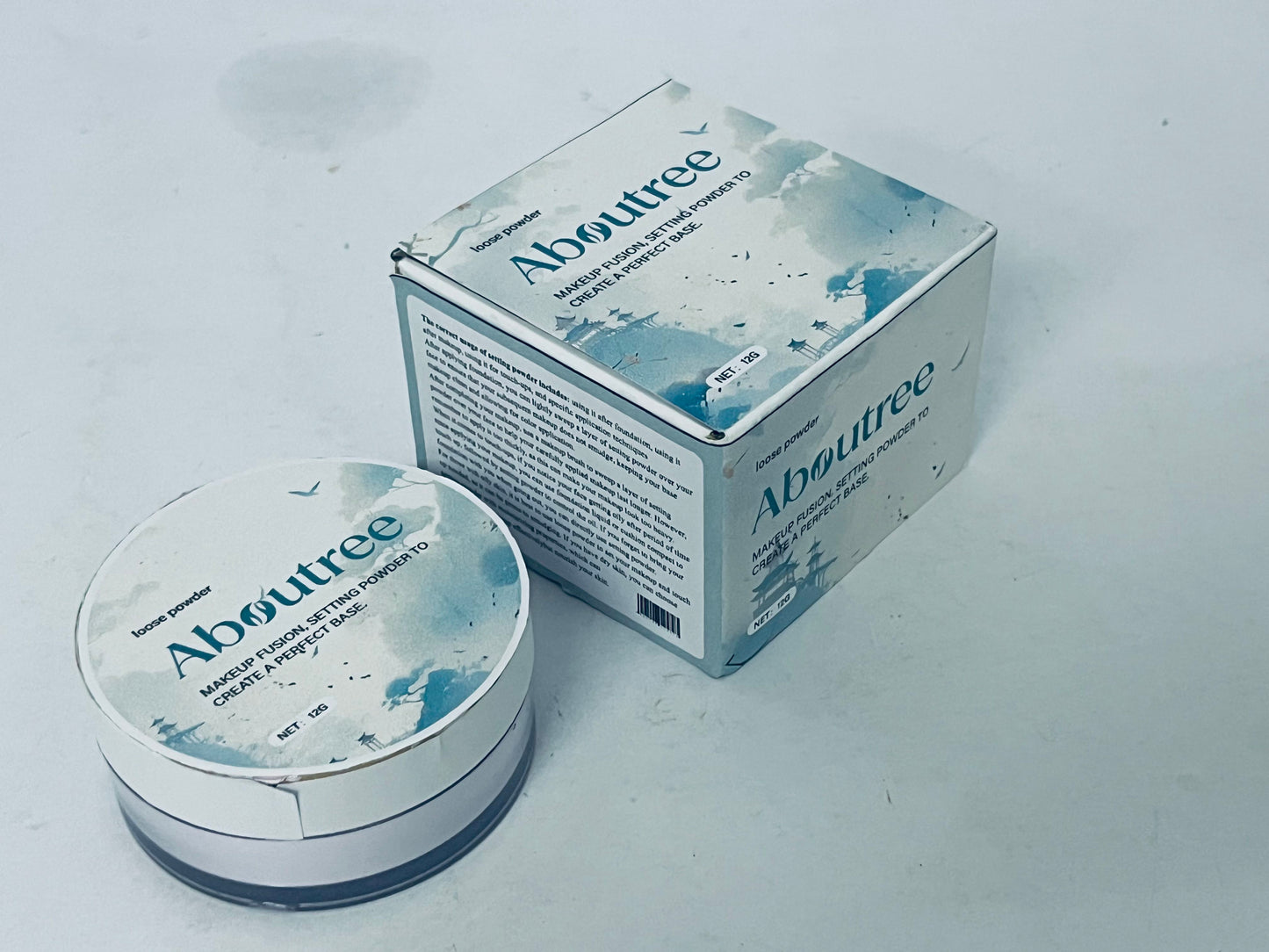 Aboutree Loose face powder Drying Powder Setting Powder, Soft Finishing Powder - Lightweight Oil Control, Long Lasting,  (Natural, Normal)
