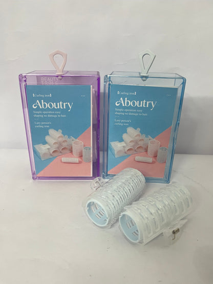 Aboutry Non-electric hair rollers Rollers Hair Curlers Set of Curlers and Clips for Long, Medium, Short Hair