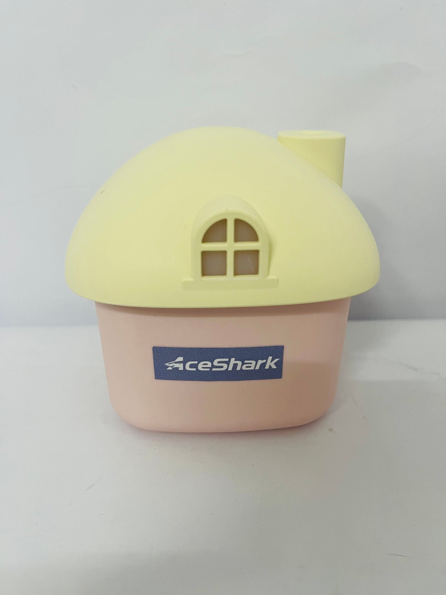 AceShark Cute Mushroom House Humidifier, 300ml Small Cool Mist Humidifers, USB Rechargeable Mini Portable Air Humidifer with Night Light for Bedroom, Office, Car, Travel, Indoor Plants (Yellow And Pink)