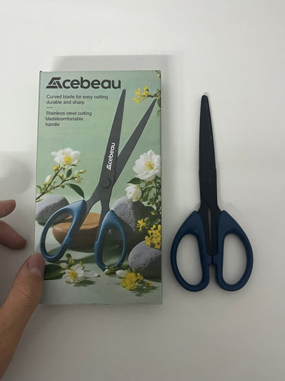 [Acebeau Scissors]——Acebeau Curved Blade Stainless Steel Scissors - Multi-Functional Scissors for Home, Craft & Office