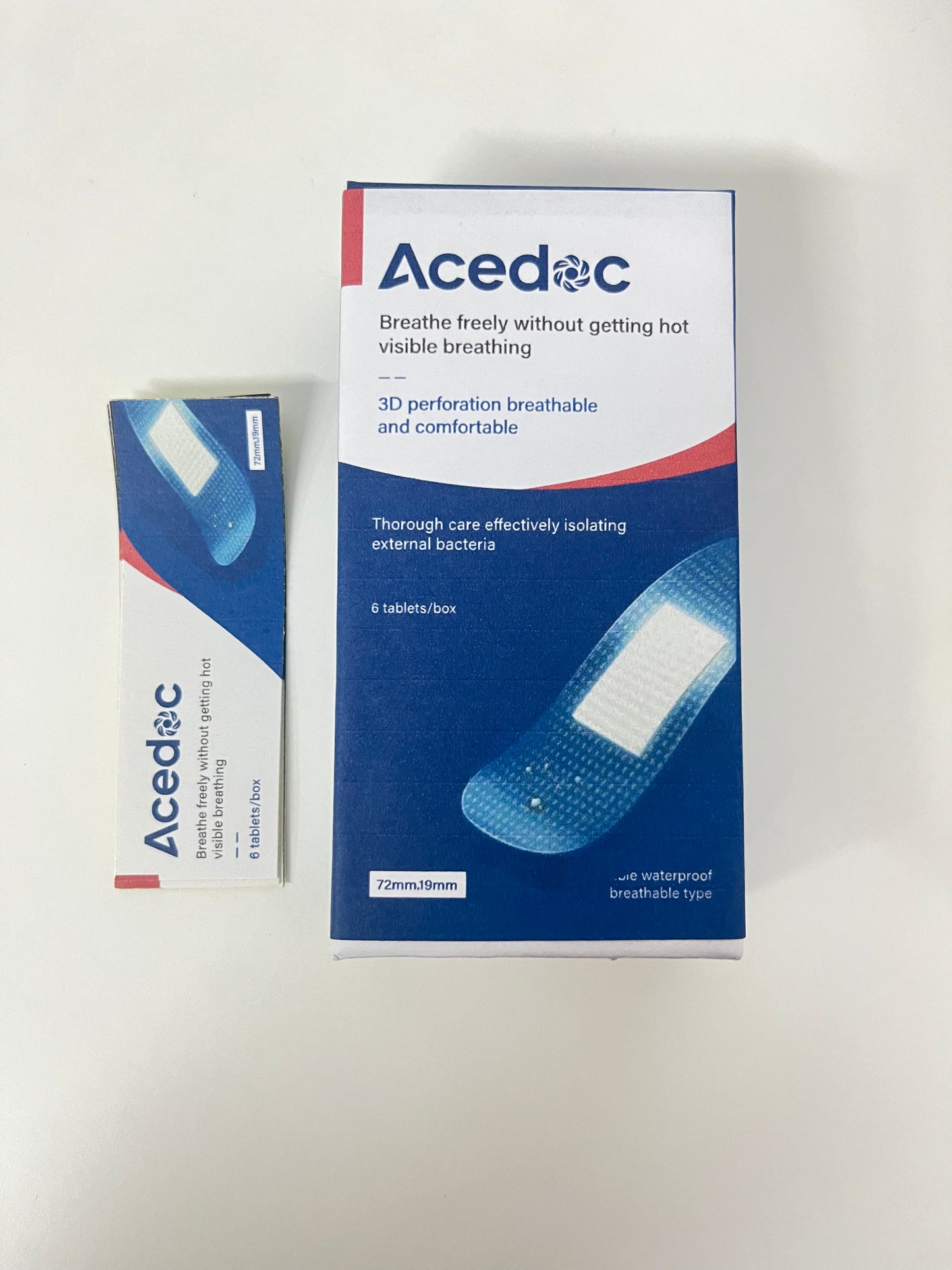 【Acedoc 3D Perforated Adhesive Bandages】—— Breathable & Protective Daily Wound Care Essential