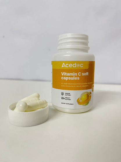 【Acedoc Vitamin C Soft Capsules】—— Daily Nutritional Supplement for Immune & Health Support