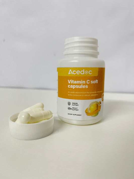 【Acedoc Vitamin C Soft Capsules】—— Daily Nutritional Supplement for Immune & Health Support